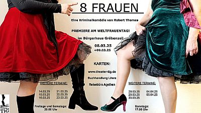 Plakat f&uuml;r "8 Frauen;