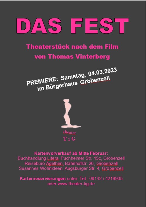 Plakat f&uuml;r "Das Fest"