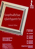 Plakat f&uuml;r "Empfindliches Gleichgewicht"